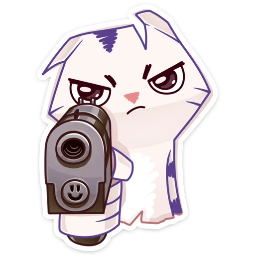 Стикер из набора Бумажный тигр Руммка :: @stickroom для Телеграм: Статические 🔫