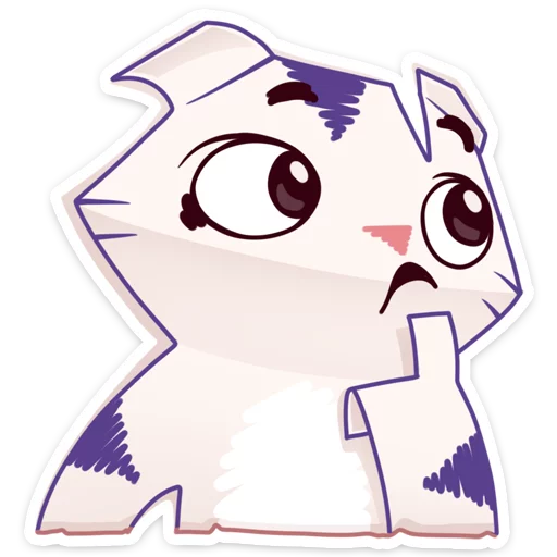 Стикер из набора Бумажный тигр Руммка :: @stickroom для Телеграм: Статические 🤔