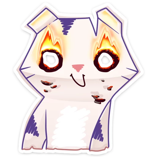 Стикер из набора Бумажный тигр Руммка :: @stickroom для Телеграм: Статические 👀
