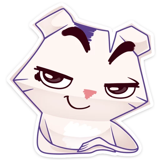 Стикер из набора Бумажный тигр Руммка :: @stickroom для Телеграм: Статические 😌