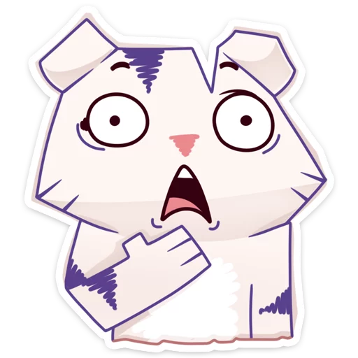 Стикер из набора Бумажный тигр Руммка :: @stickroom для Телеграм: Статические 😱