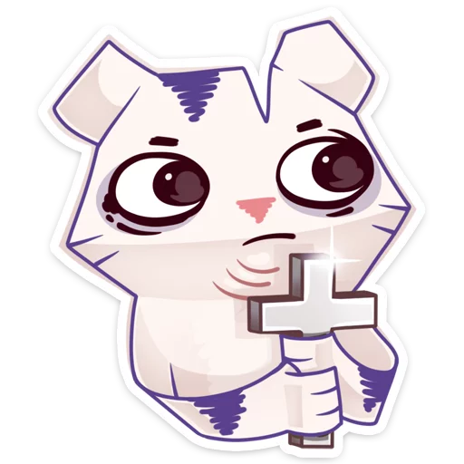 Стикер из набора Бумажный тигр Руммка :: @stickroom для Телеграм: Статические ⛪
