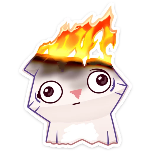 Стикер из набора Бумажный тигр Руммка :: @stickroom для Телеграм: Статические 😵