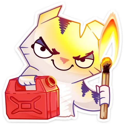 Стикер из набора Бумажный тигр Руммка :: @stickroom для Телеграм: Статические 🔥