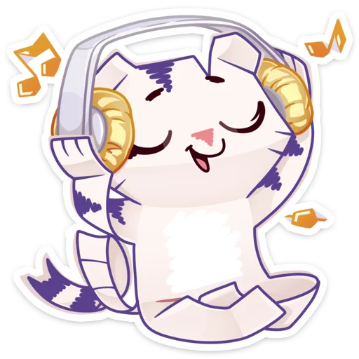 Стикер из набора Бумажный тигр Руммка :: @stickroom для Телеграм: Статические 🎶