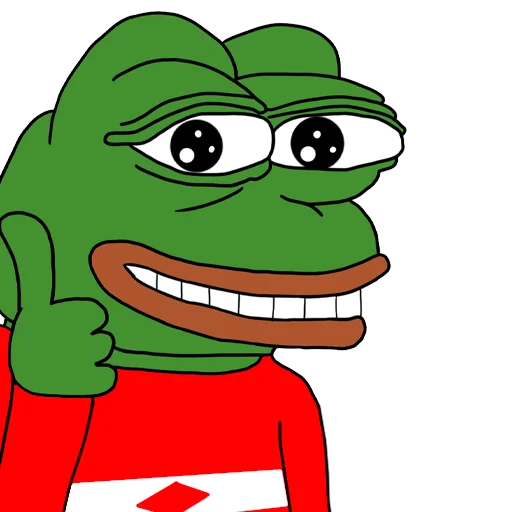 Стикерпак Red-White Pepe @spartak_telegram для Телеграм: Статические