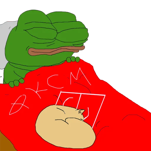 Стикер из набора Red-White Pepe @spartak_telegram для Телеграм: Статические 😴