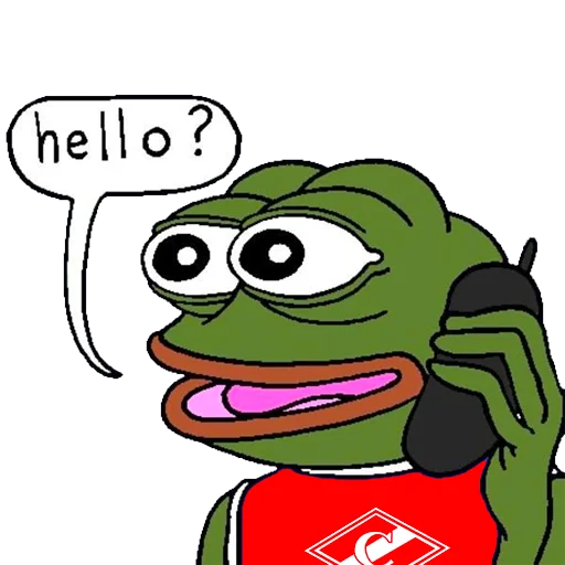 Стикер из набора Red-White Pepe @spartak_telegram для Телеграм: Статические 👋