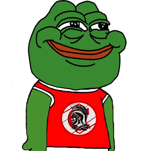 Стикер из набора Red-White Pepe @spartak_telegram для Телеграм: Статические 😏
