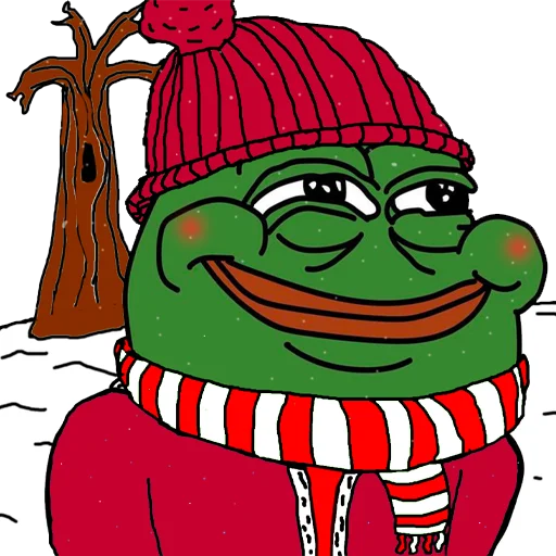 Стикер из набора Red-White Pepe @spartak_telegram для Телеграм: Статические 🎅