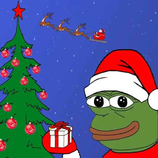 Стикер из набора Red-White Pepe @spartak_telegram для Телеграм: Статические 🎅