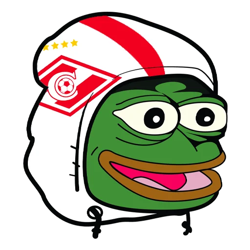 Стикер из набора Red-White Pepe @spartak_telegram для Телеграм: Статические 💂‍♂️