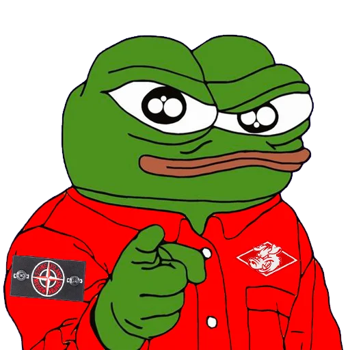 Стикер из набора Red-White Pepe @spartak_telegram для Телеграм: Статические 👉