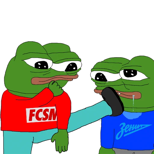 Стикер из набора Red-White Pepe @spartak_telegram для Телеграм: Статические 👊