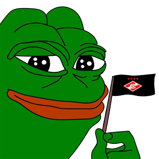Стикер из набора Red-White Pepe @spartak_telegram для Телеграм: Статические 😃