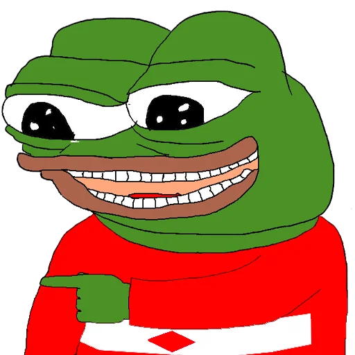 Стикер из набора Red-White Pepe @spartak_telegram для Телеграм: Статические 😂