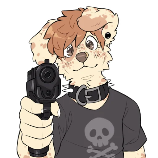 Стикер из набора sammy soft dog для Телеграм: Статические 🔫