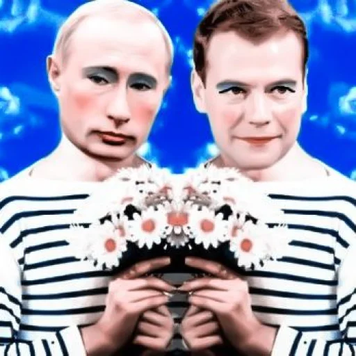 Стикер из набора [🇷🇺]  ;; путин и медведев ;; by ‹︎‹︎ @smstickerr для Телеграм: Статические 🇷🇺