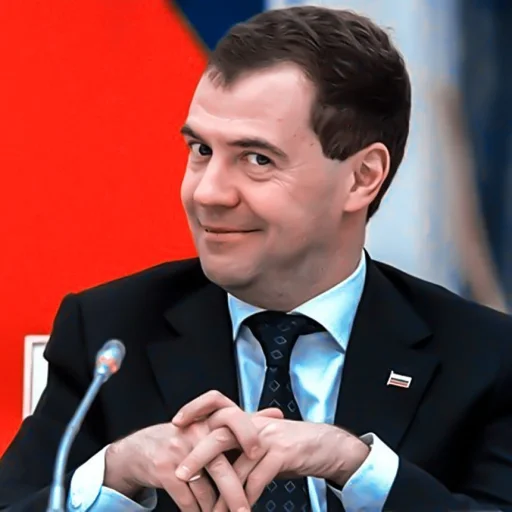 Стикер из набора [🇷🇺]  ;; путин и медведев ;; by ‹︎‹︎ @smstickerr для Телеграм: Статические 🇷🇺