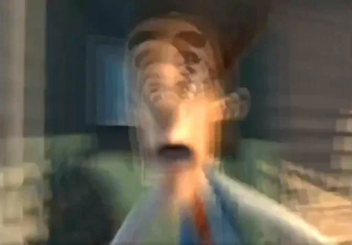 Стикер из набора @somebadmemes 3 (by @WeirdSeason) для Телеграм: Статические 😱