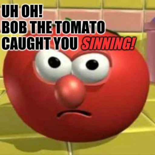 Стикер из набора @somebadmemes 3 (by @WeirdSeason) для Телеграм: Статические 🍅