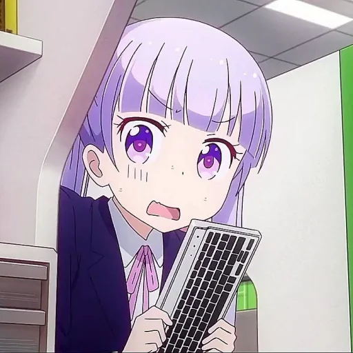 Стикер из набора suzukaze aoba @Moontelaxx для Телеграм: Статические 💜