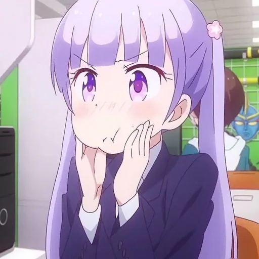 Стикер из набора suzukaze aoba @Moontelaxx для Телеграм: Статические 💜