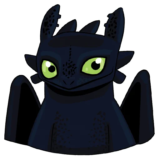 Стикер из набора Как Приручить Дракона : @artskrin для Телеграм: Статические 😏