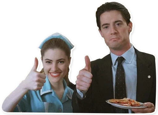 Стикер из набора Twin Peaks @stickersb2b для Телеграм: Статические 😑