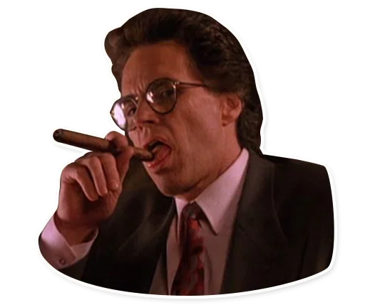 Стикер из набора Twin Peaks @stickersb2b для Телеграм: Статические 😐