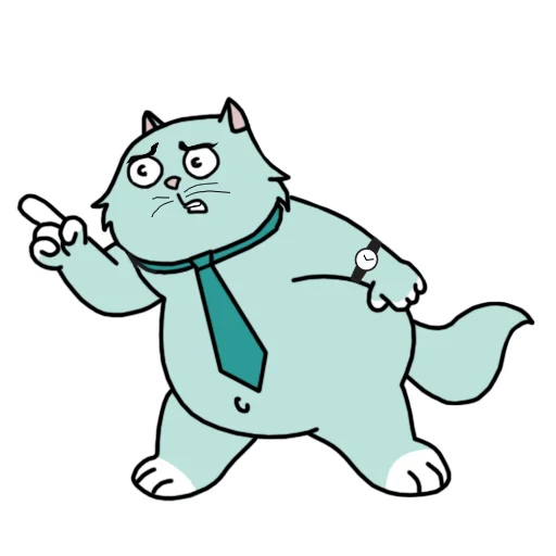 Стикер из набора Кот удалёнщика для Телеграм: Статические 😳