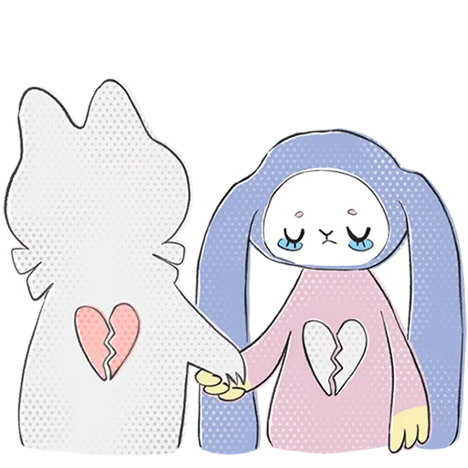Стикер из набора @Premium_Stikers | Уля и Чуля Без Текста для Телеграм: Анимированные, Статические 💔