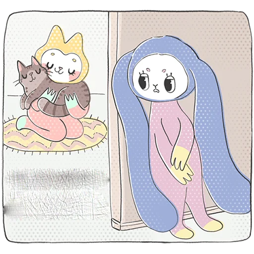 Стикер из набора @Premium_Stikers | Уля и Чуля Без Текста для Телеграм: Анимированные, Статические 😒