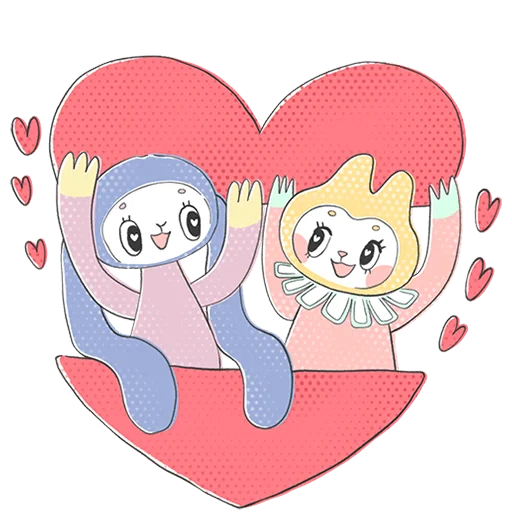 Стикер из набора @Premium_Stikers | Уля и Чуля Без Текста для Телеграм: Анимированные, Статические 🥰