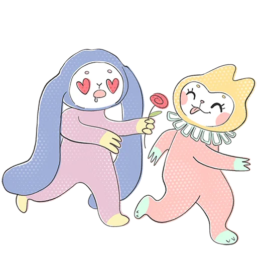 Стикер из набора @Premium_Stikers | Уля и Чуля Без Текста для Телеграм: Анимированные, Статические 😍