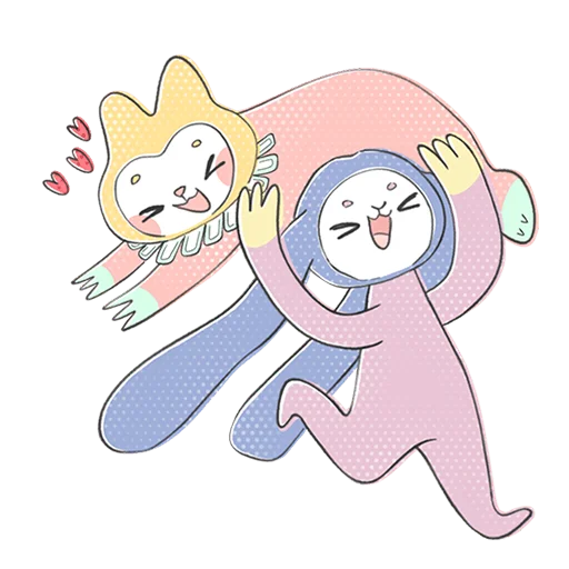 Стикер из набора @Premium_Stikers | Уля и Чуля Без Текста для Телеграм: Анимированные, Статические 😆