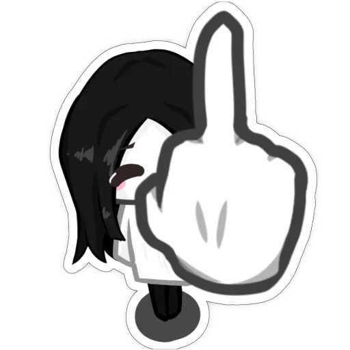 Стикер из набора UYX 〣 тгк: @kk1kuu для Телеграм: Статические 🖕