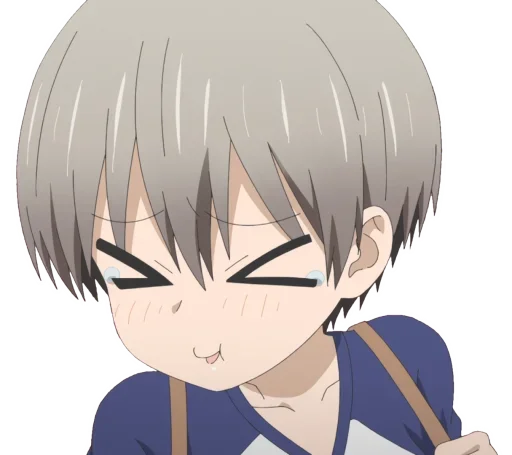 Стикер из набора Uzaki-Chan для Телеграм: Статические 😂