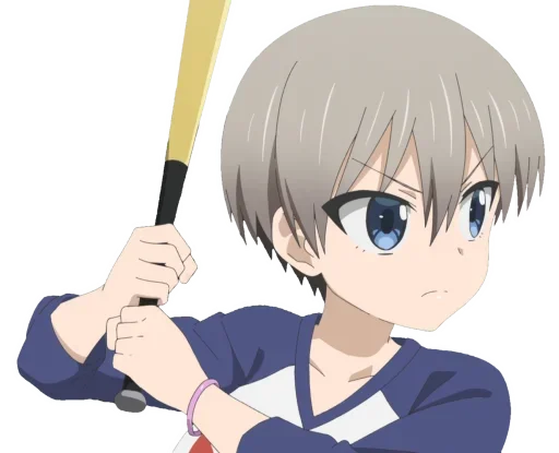 Стикер из набора Uzaki-Chan для Телеграм: Статические 😬