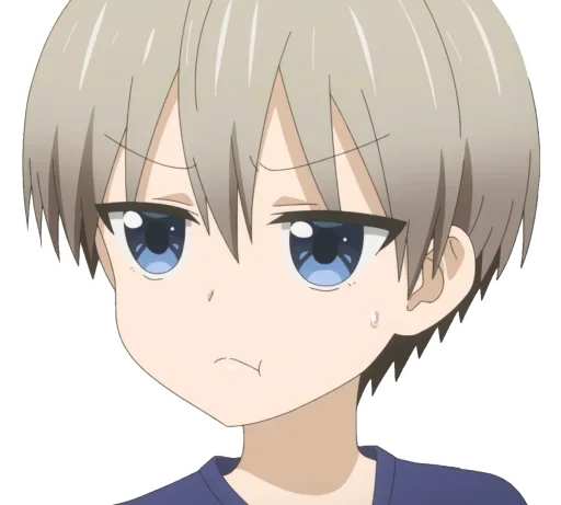 Стикер из набора Uzaki-Chan для Телеграм: Статические 😒