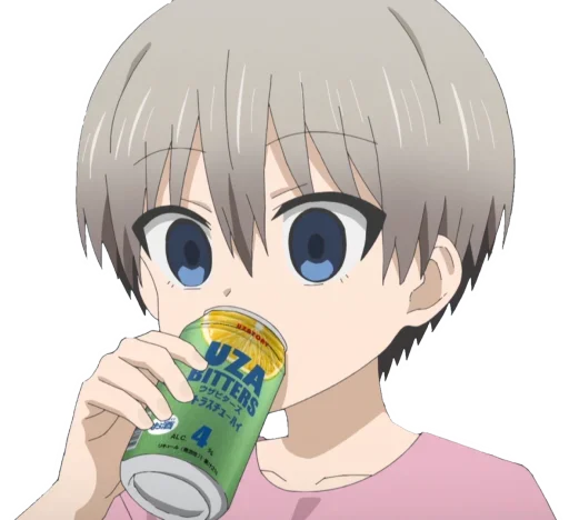 Стикер из набора Uzaki-Chan для Телеграм: Статические 🤯