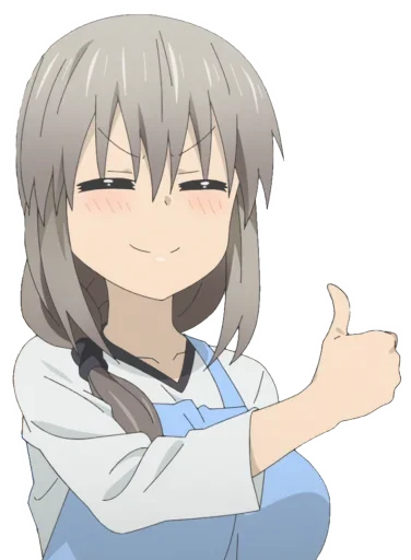 Стикер из набора Uzaki-Chan для Телеграм: Статические 👍