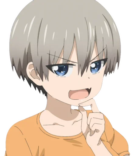 Стикер из набора Uzaki-Chan для Телеграм: Статические 😏