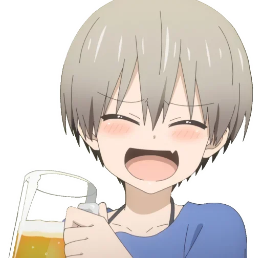 Стикер из набора Uzaki-Chan для Телеграм: Статические 🥴