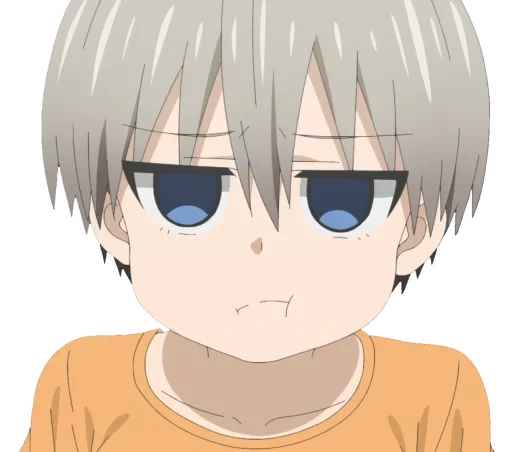 Стикер из набора Uzaki-Chan для Телеграм: Статические 😒