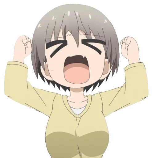 Стикер из набора Uzaki-Chan для Телеграм: Статические 😡