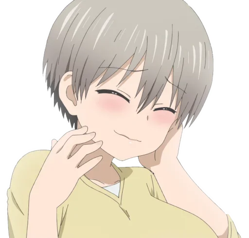 Стикер из набора Uzaki-Chan для Телеграм: Статические 😌
