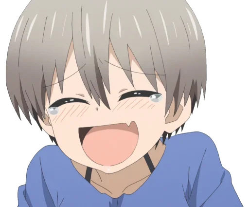 Стикер из набора Uzaki-Chan для Телеграм: Статические 😆