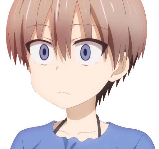 Стикер из набора Uzaki-Chan для Телеграм: Статические 😧