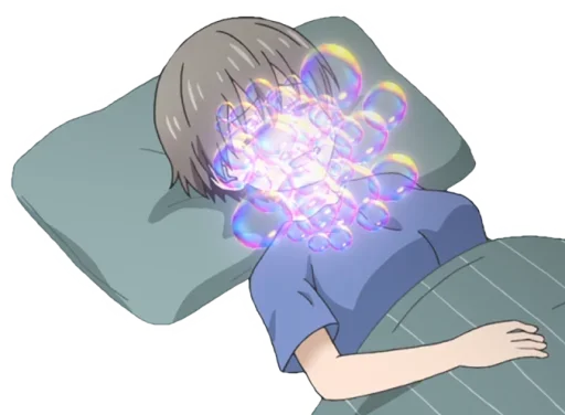Стикер из набора Uzaki-Chan для Телеграм: Статические 😴